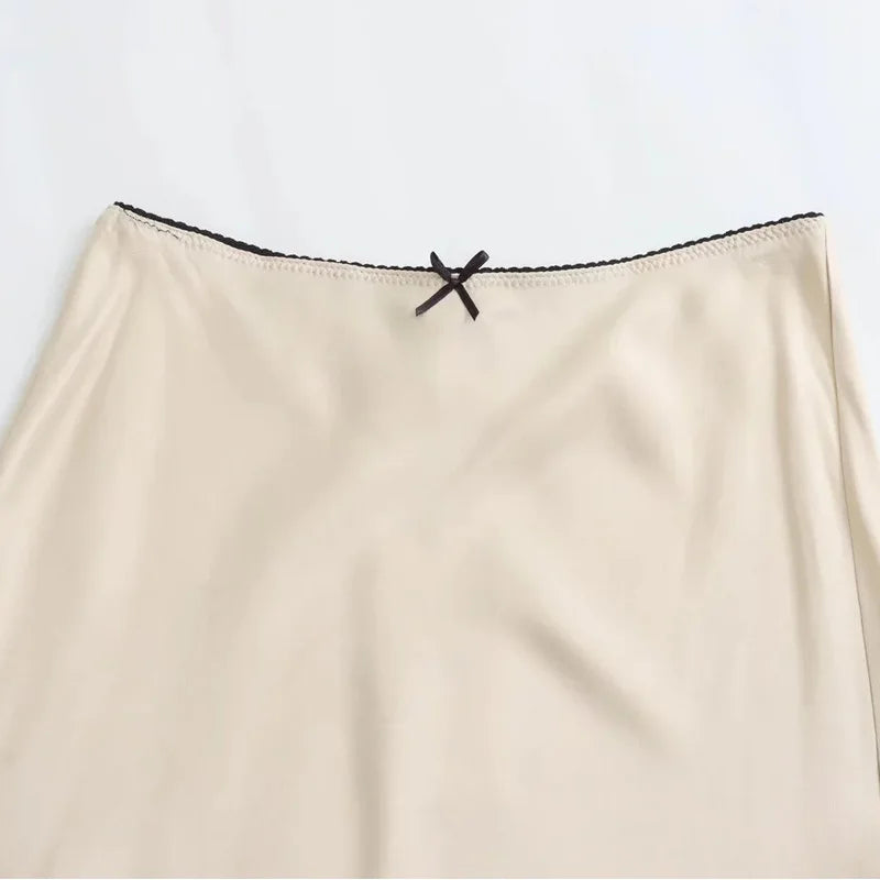 Falda Larga de Satén