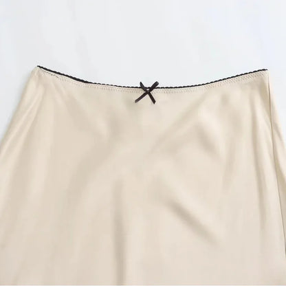 Falda Larga de Satén