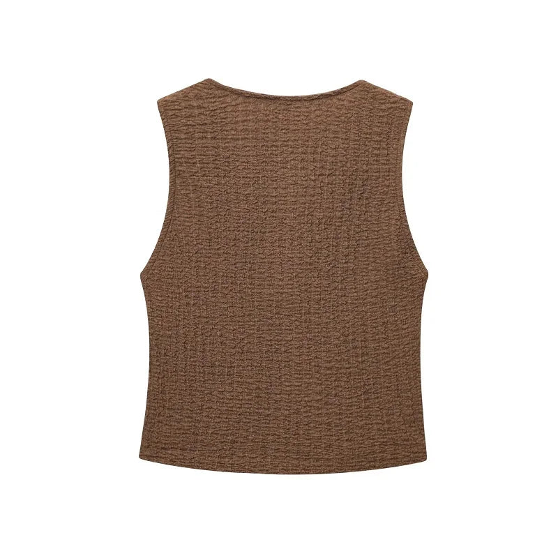 Conjunto de Pantalon y Chaleco sin Mangas