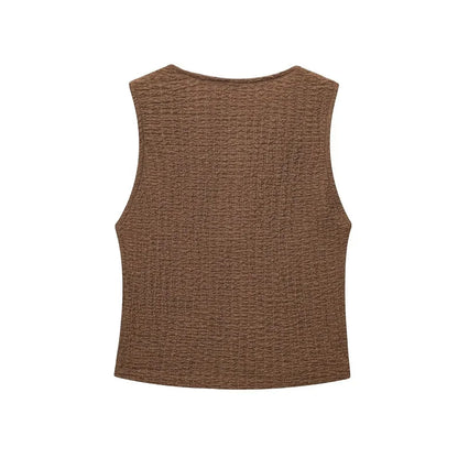 Conjunto de Pantalon y Chaleco sin Mangas