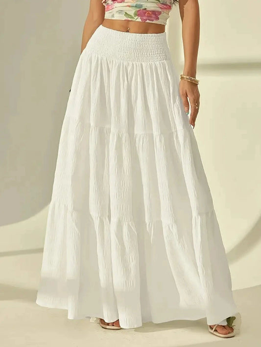 Falda Larga Grande Con Cintura Elástica