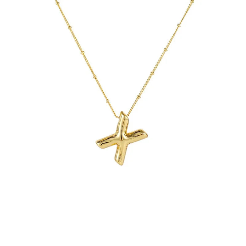 Collar Con Colgante De Letra