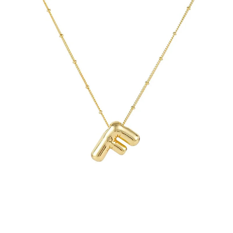 Collar Con Colgante De Letra