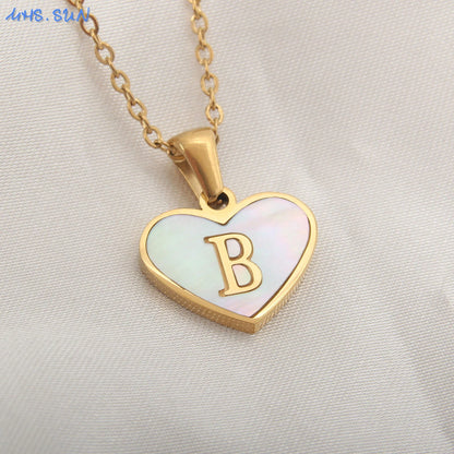 Collar Con Inicial De Corazón