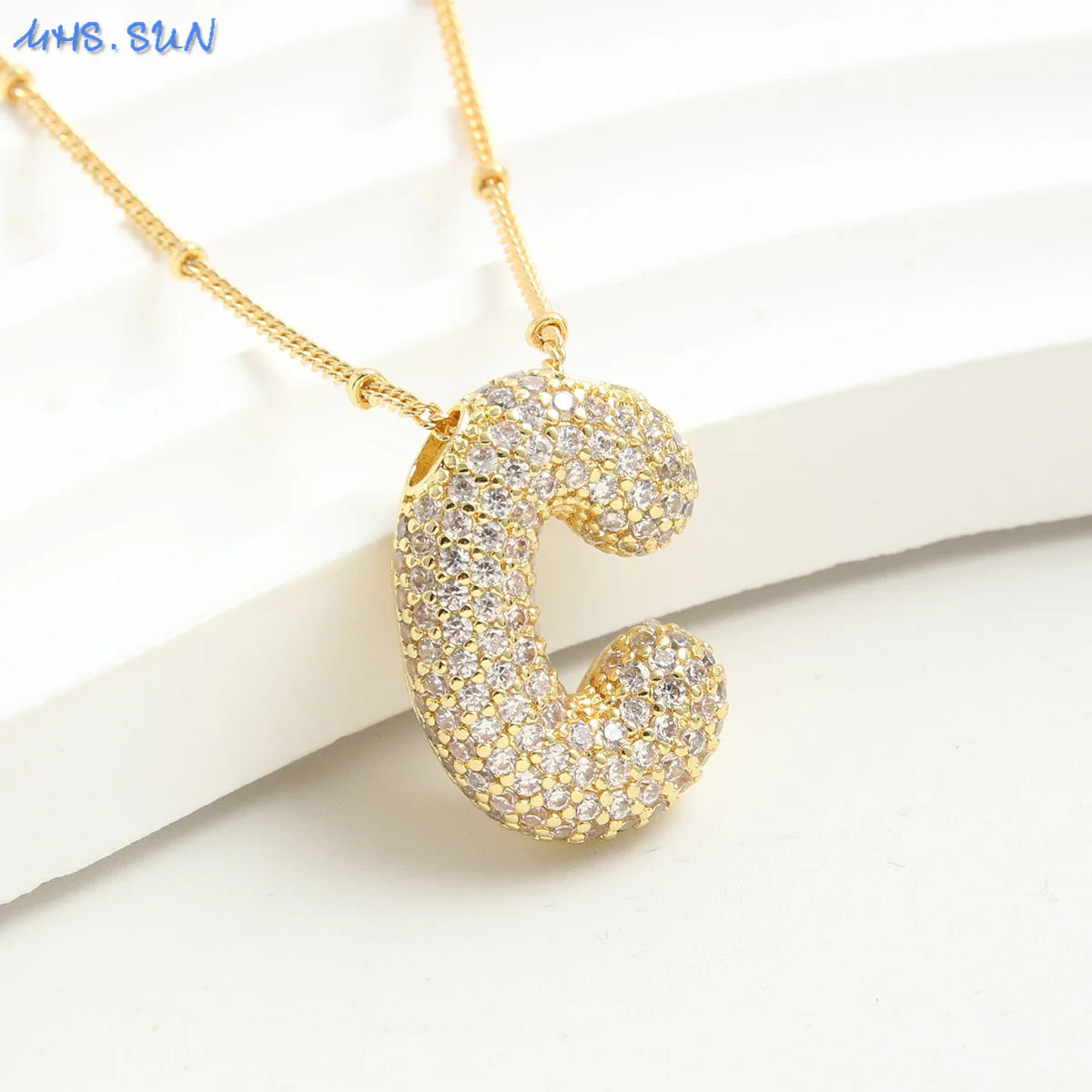 Collar Con Letra De Globo