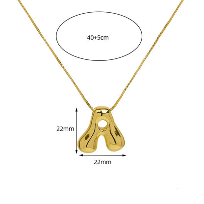 Collar Con Inicial de Acero Inoxidable