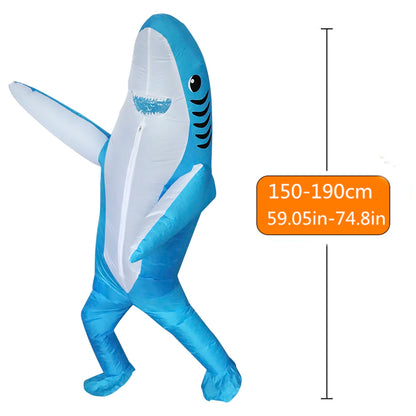 Traje Inflable con Diseño de Tiburón