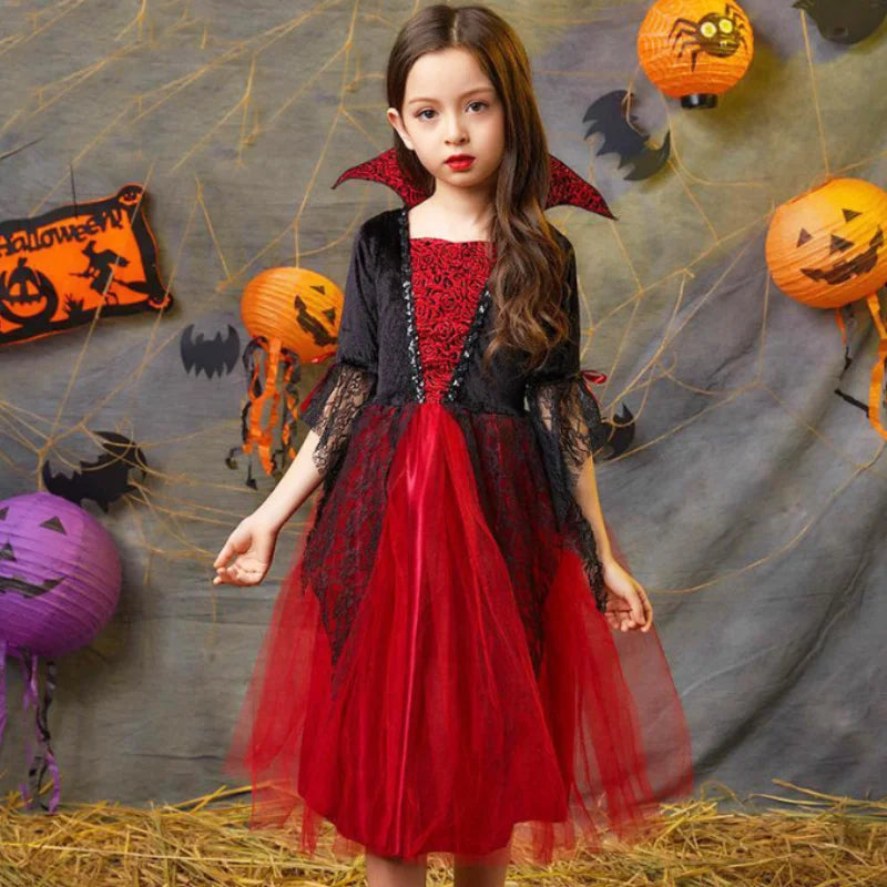 Disfraz de Vampiresa para Niñas