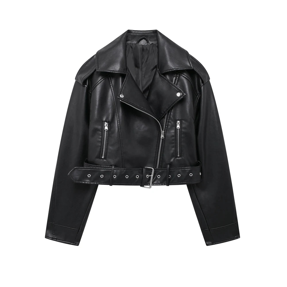 Chaqueta de Piel Sintética