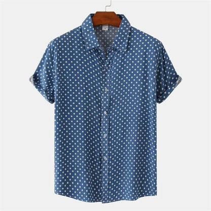 Camisa Hawaiana De Puntos