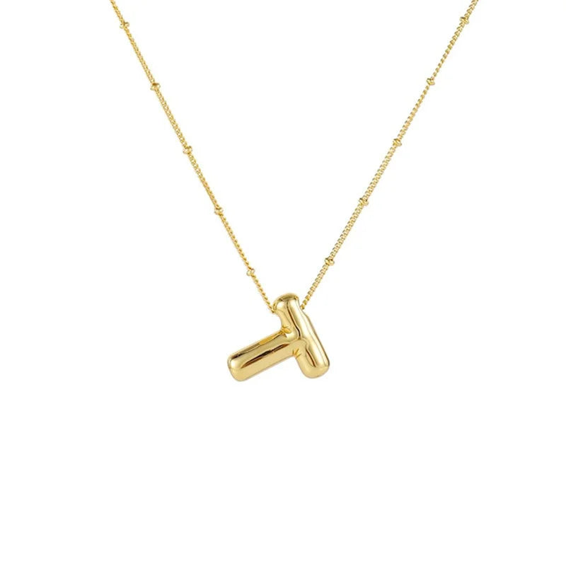 Collar Con Colgante De Letra