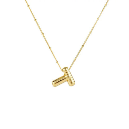 Collar Con Colgante De Letra