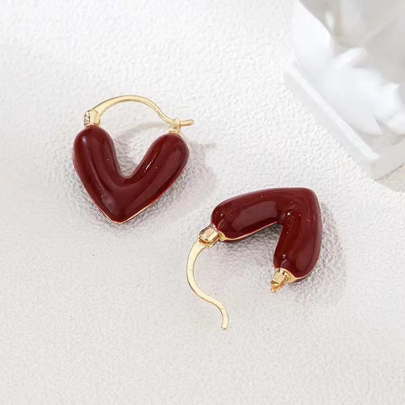 Pendientes De Gota De Corazón