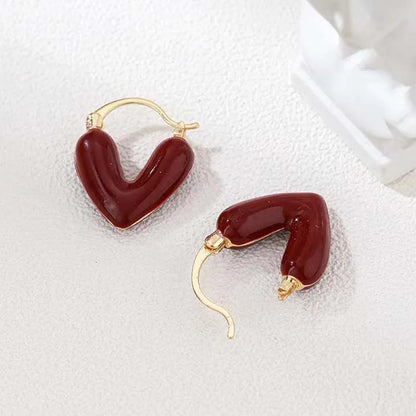 Pendientes De Gota De Corazón