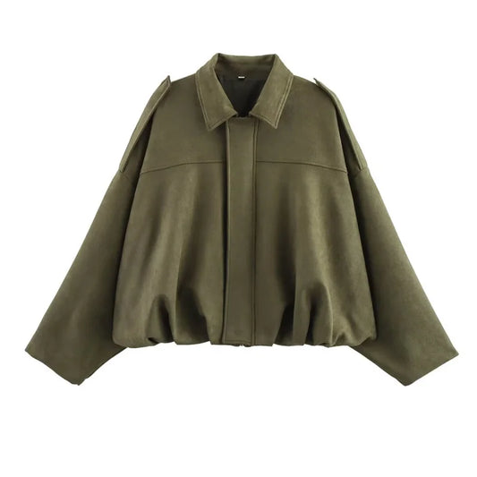 Chaqueta con Textura de gamuza