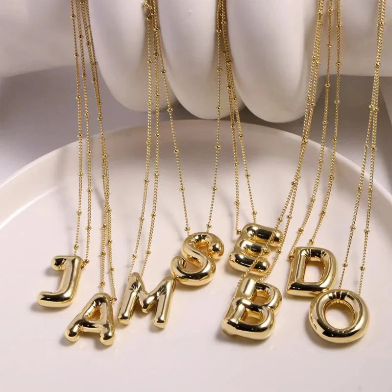 Collar Con Colgante De Letra
