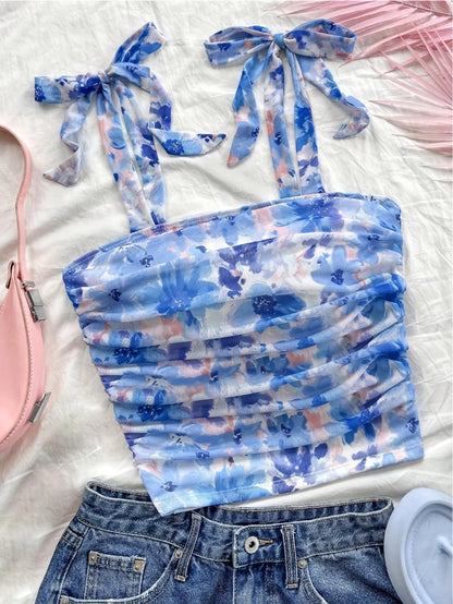 Top Corto Con Tirantes