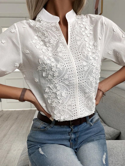 Blusa con bordado Floral