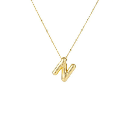 Collar Con Colgante De Letra