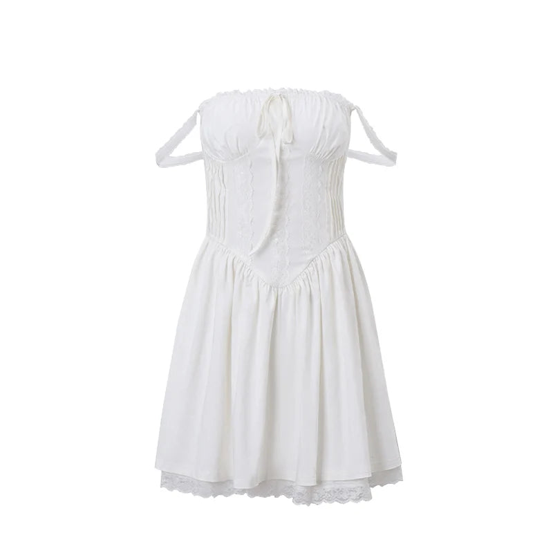 Minivestido Plisado sin Mangas