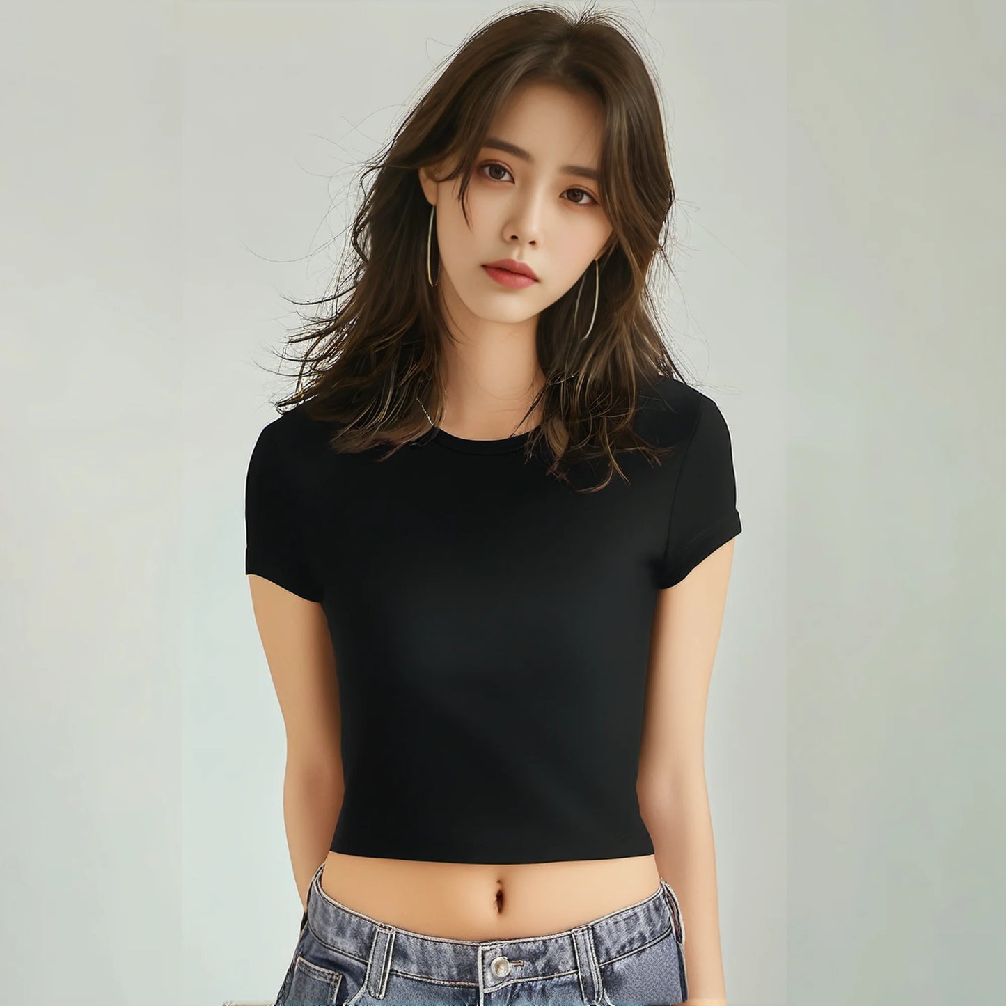 4 Piezas de Camiseta Básica