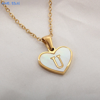 Collar Con Inicial De Corazón