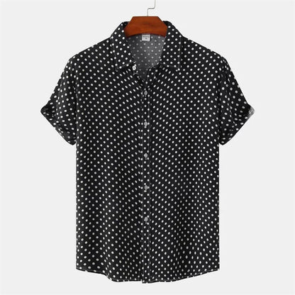 Camisa Hawaiana De Puntos