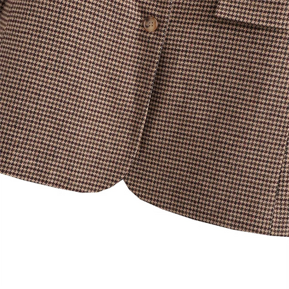 Conjunto de Abrigo y Falda plisada