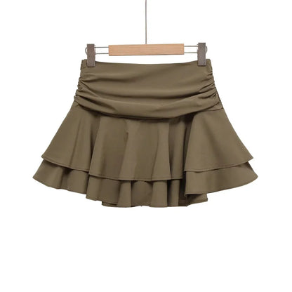 Falda Corta de Cintura Media