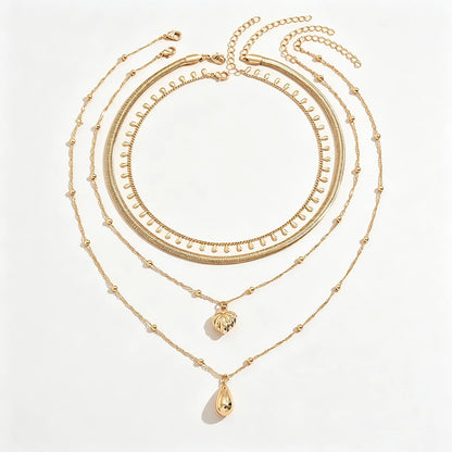 Collar de 4 Capas en Tono Dorado - foto 5