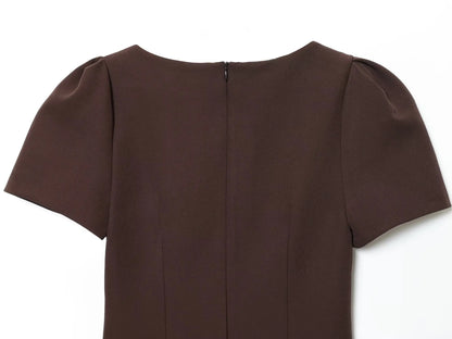 Minivestido Elegante De Manga Corta