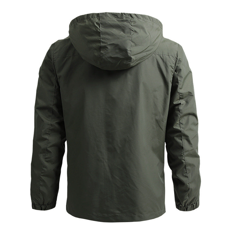 Chaqueta Impermeable Con Capucha