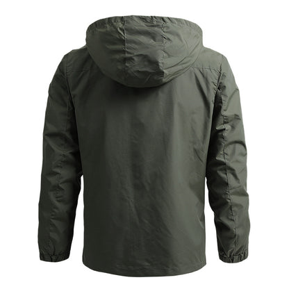 Chaqueta Impermeable Con Capucha
