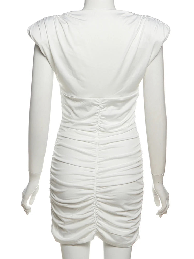 Minivestido con Escote en V