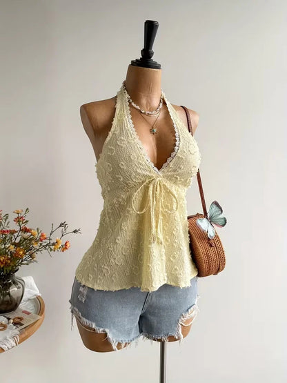 Top Con Cuello En V