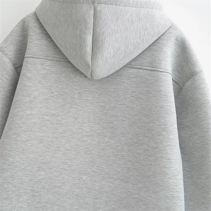 Sudadera con Capucha y Cremallera