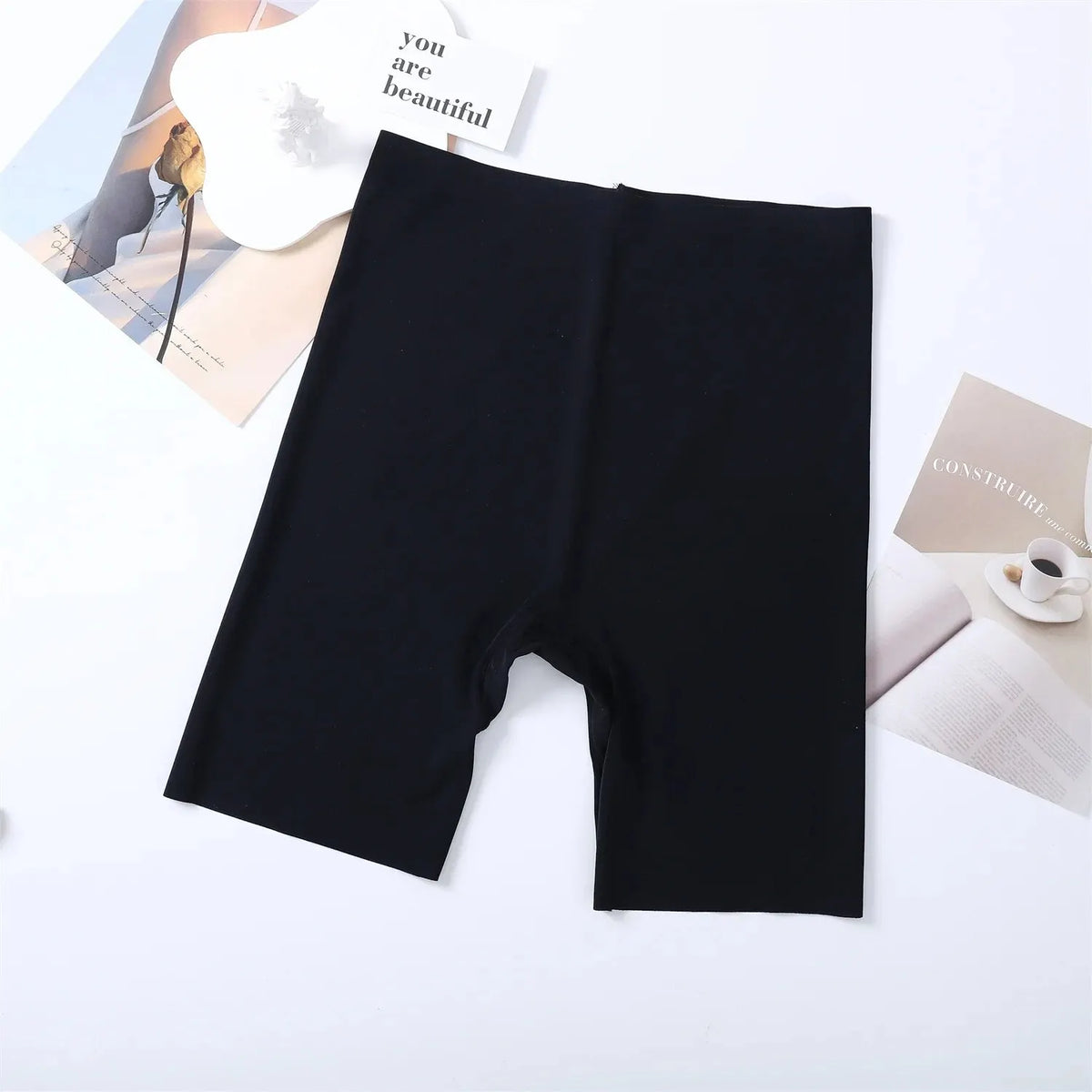 Short moldeador sin costuras de cintura alta - Negro / S