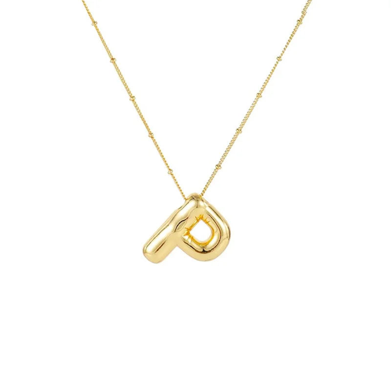 Collar Con Colgante De Letra