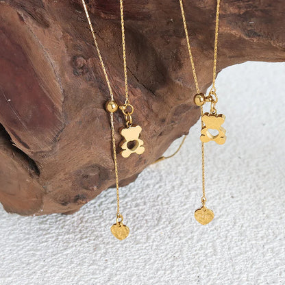 Collar Ajustable Con Colgante De Oso