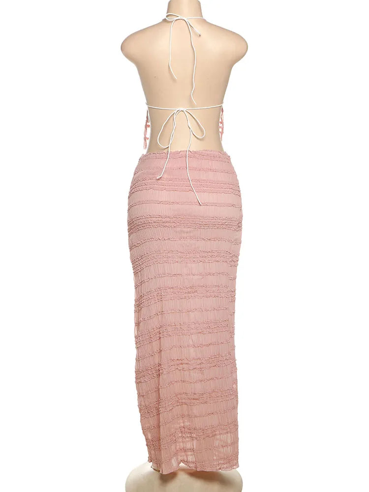 Conjunto Con Espalda Descubierta