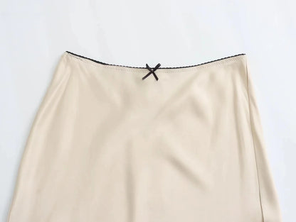 Falda Larga de Satén