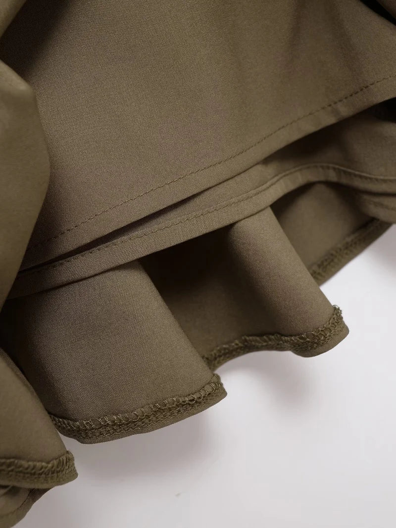 Falda Corta de Cintura Media