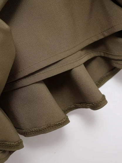 Falda Corta de Cintura Media