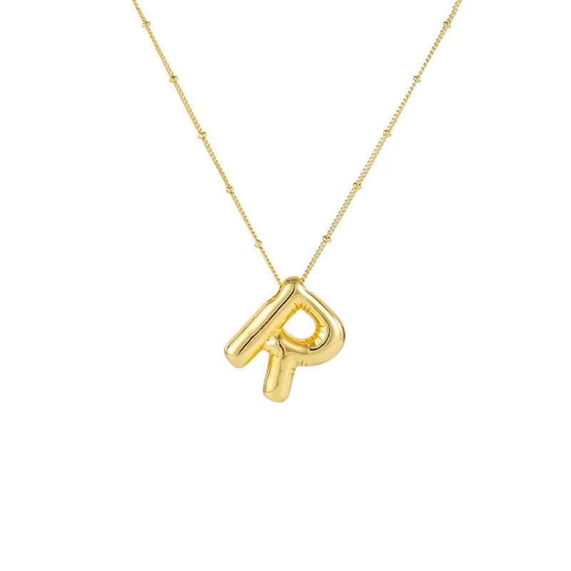 Collar Con Colgante De Letra