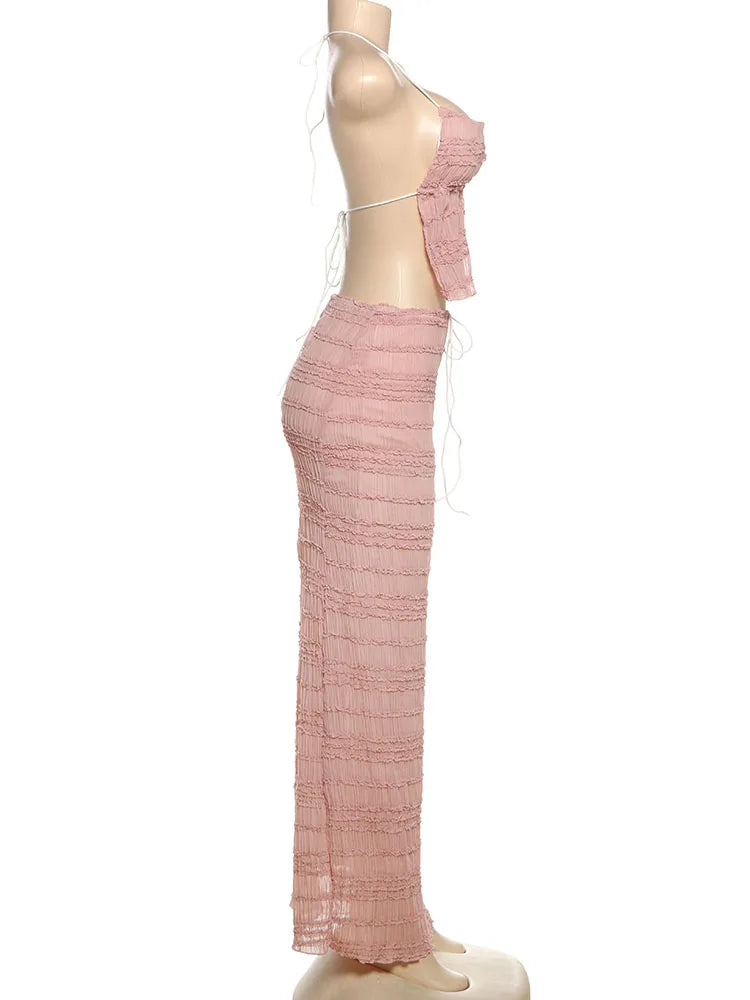 Conjunto Con Espalda Descubierta