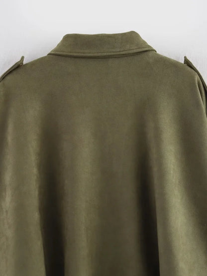 Chaqueta con Textura de gamuza