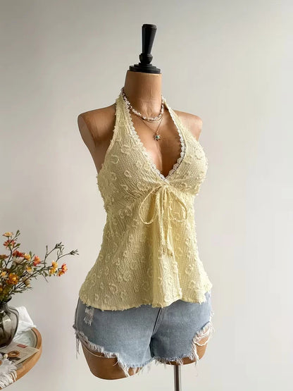 Top Con Cuello En V