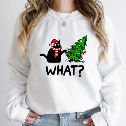 Sueter Navideño con diseño de Gato