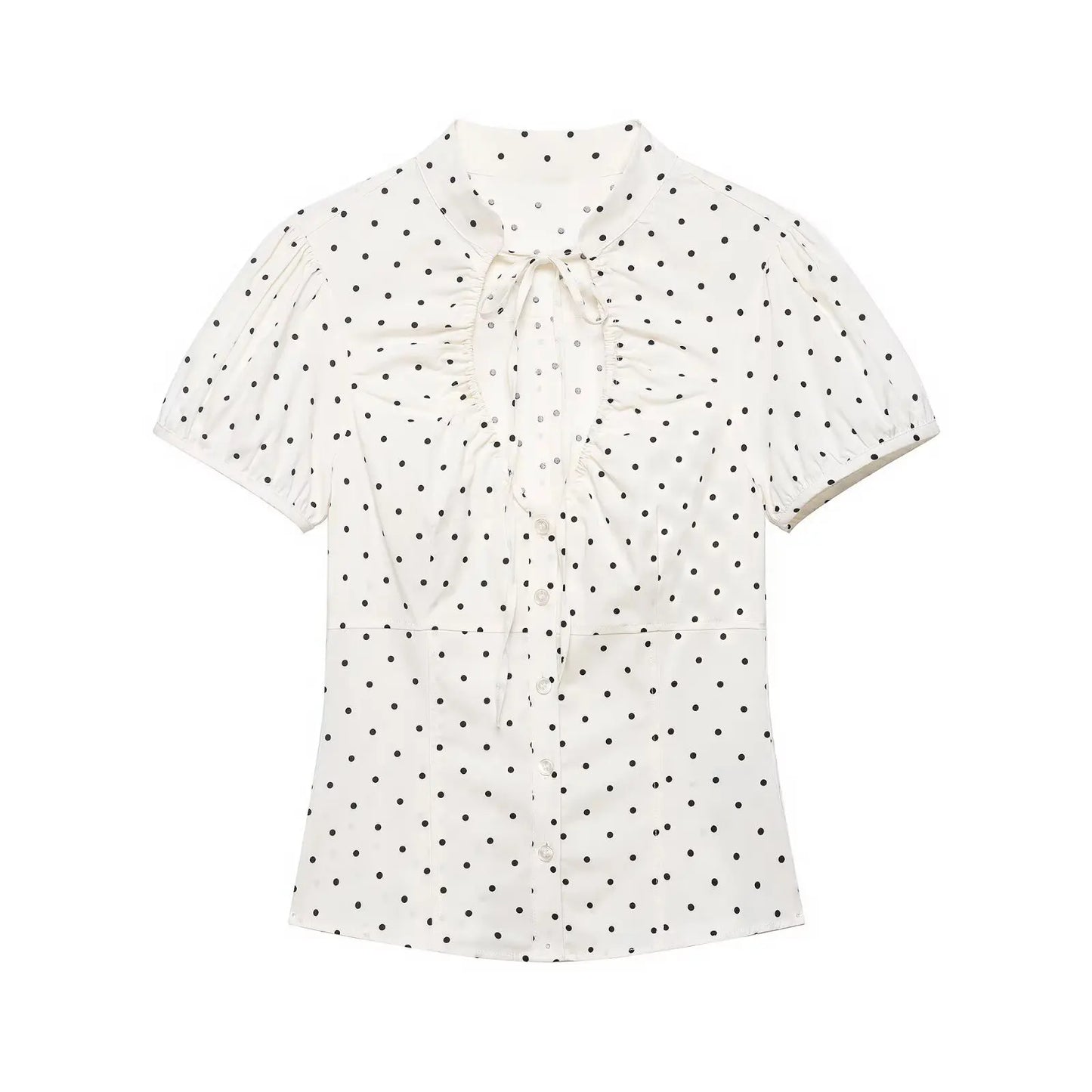 Blusa Con Estampado de Lunares