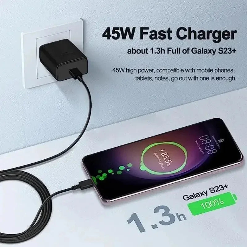 Cargador rápido USB-C de 45 W con cable - foto 2